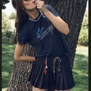 NWT Navy 'Have Fun' Graphic Ringer Tee